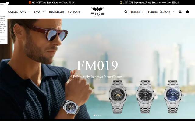 Feice Watch storefront