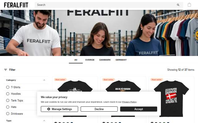 Feralfiit storefront