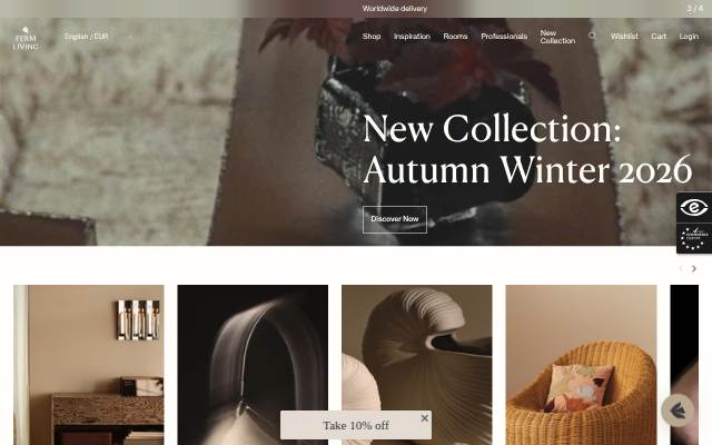 Ferm Living - COM storefront