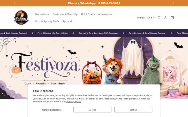 Festivoza storefront