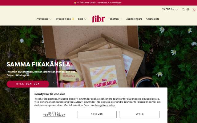Fibr storefront