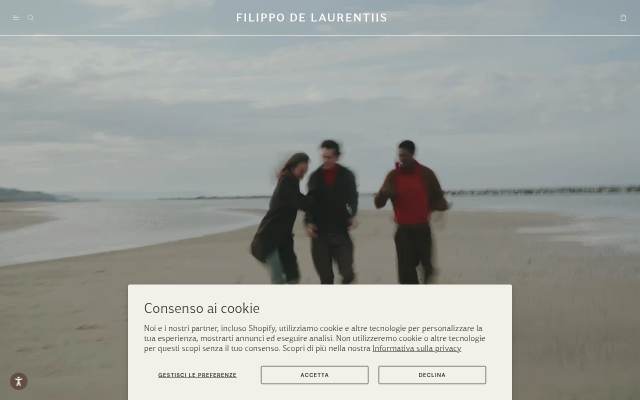 Startseite von Filippo De Laurentiis