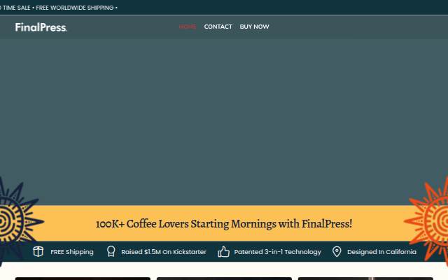FinalPress storefront
