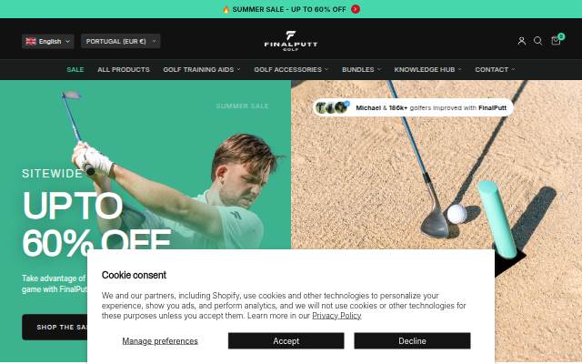 FinalPutt storefront