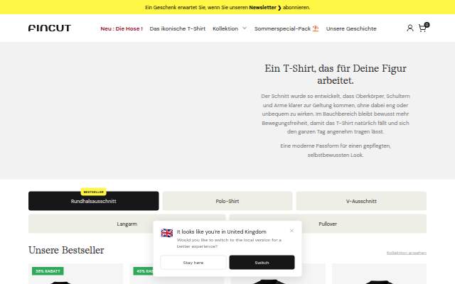 Fincut Deutschland storefront