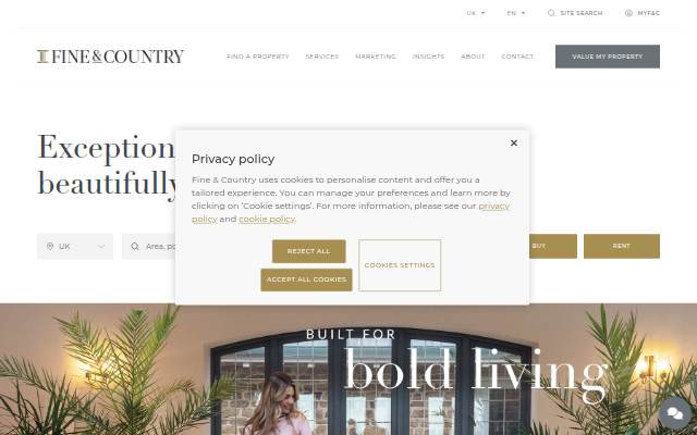 Fine &amp; Country storefront