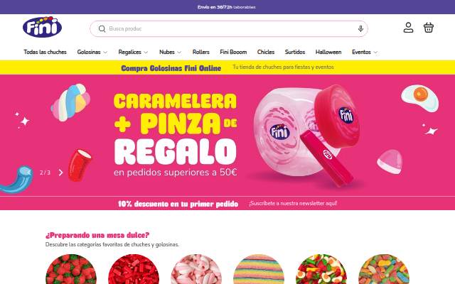 Escaparate de Fini Golosinas
