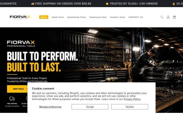 Fiorvax storefront