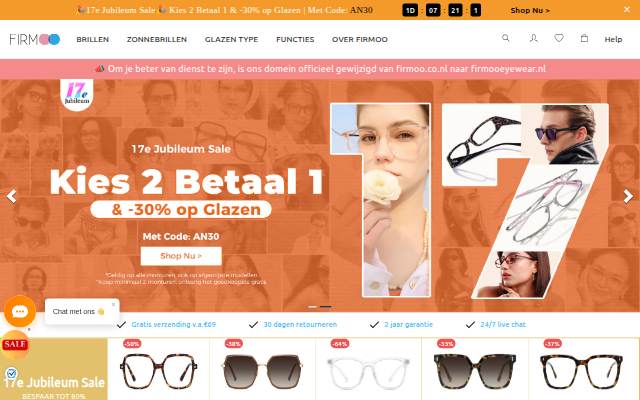 Uw favoriete online brillenwinkel storefront