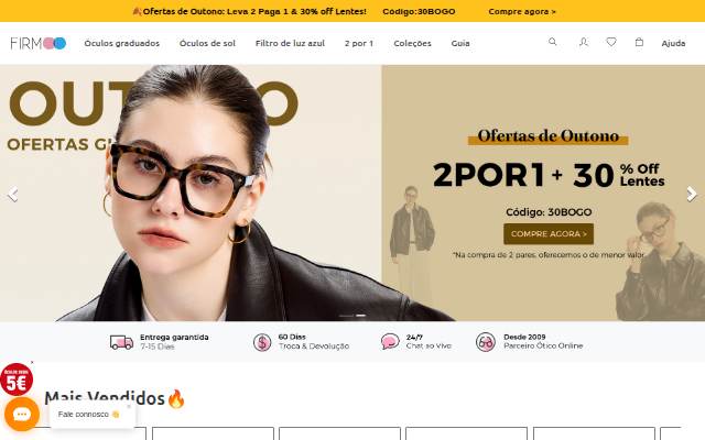 Comprar óculos graduados a partir de 5€ storefront