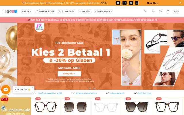 Uw favoriete online brillenwinkel storefront