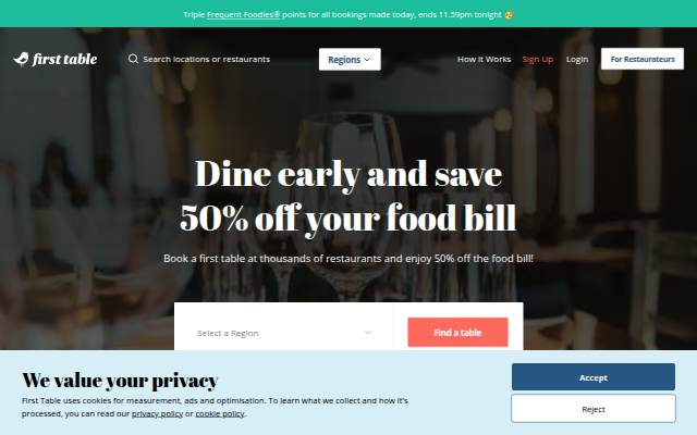 First Table storefront