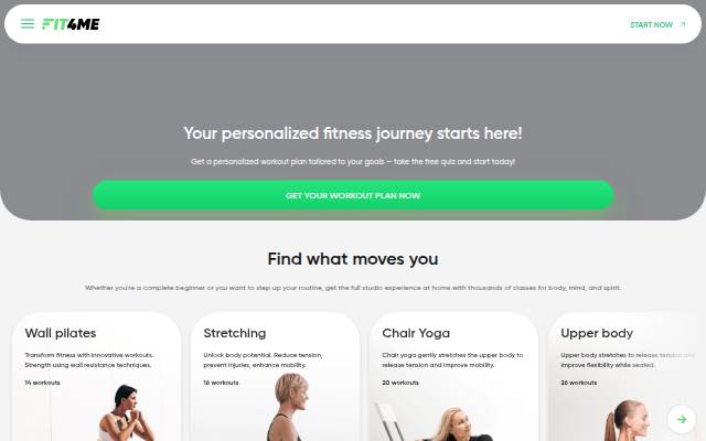 Fit4Me: Your Personalized Fitness Journey Starts Here storefront