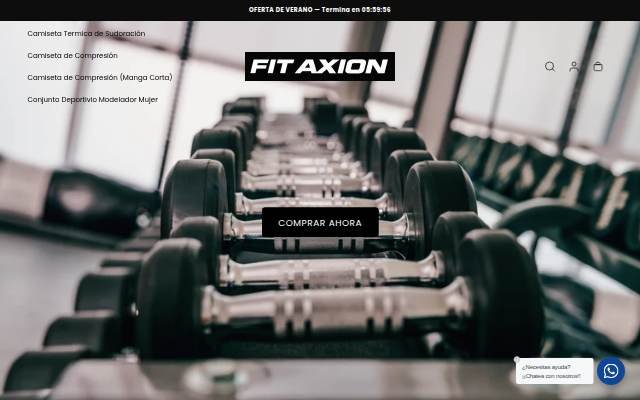 Fit Axion storefront