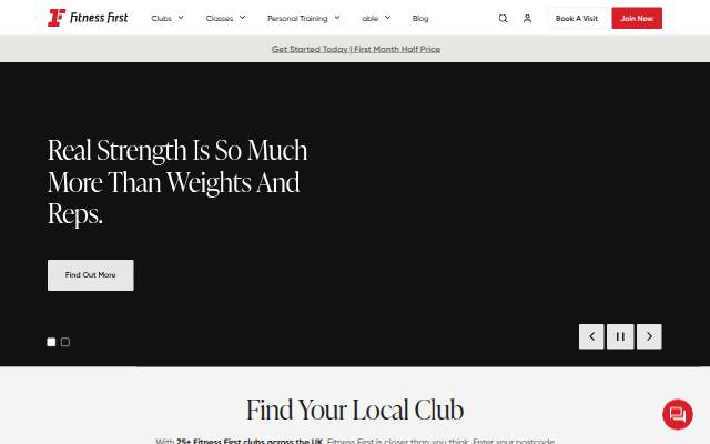 Fitness First storefront