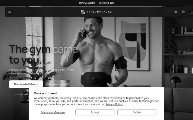 FitSupplyLab storefront