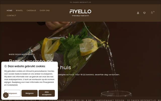 Startseite von Fiyello