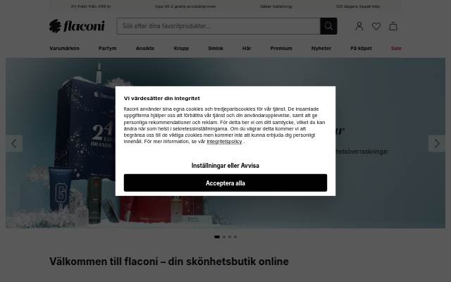 flaconi webbshop storefront