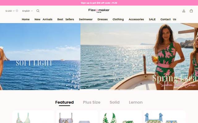 Flaxmakerswim storefront