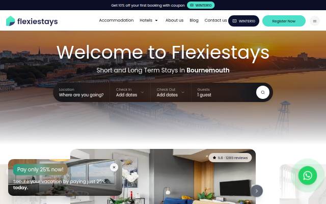 Flexiestays storefront