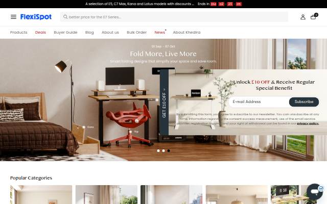 FlexiSpot storefront