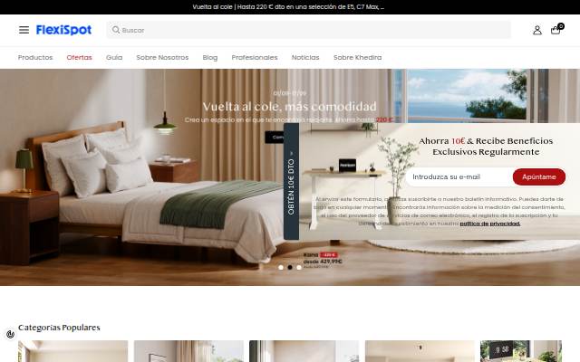 FlexiSpot storefront