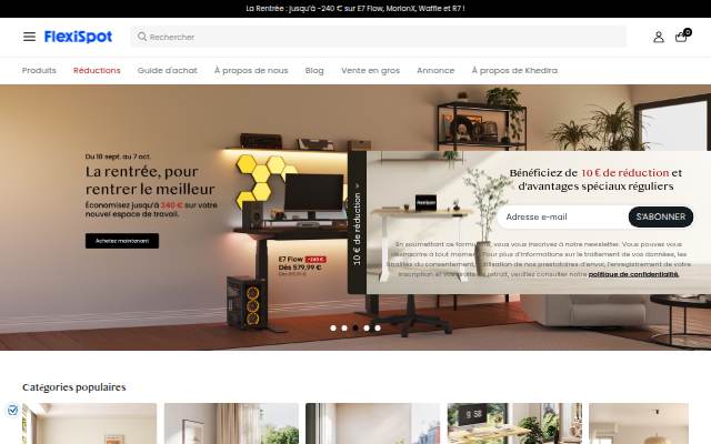 FlexiSpot storefront