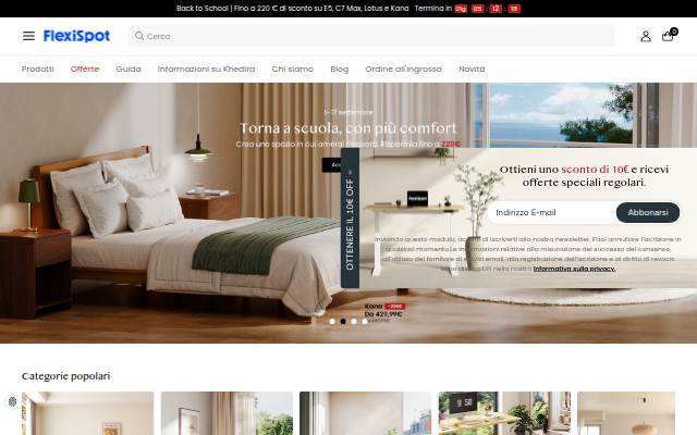 FlexiSpot storefront