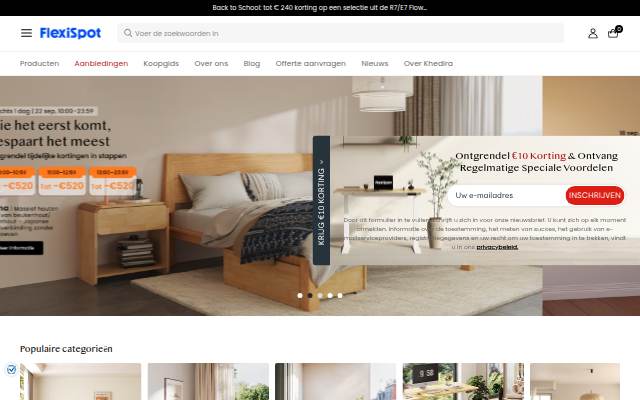FlexiSpot storefront