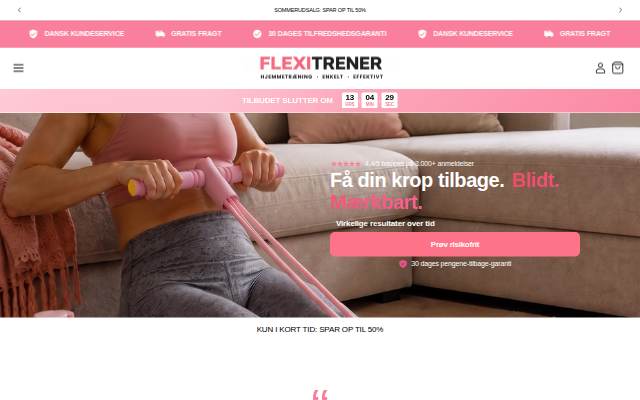 Flexitrener Danmark storefront