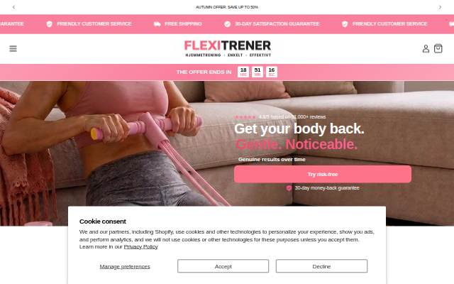 Startseite von Flexitrener United Kingdom