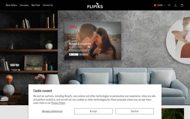 Flipiks storefront