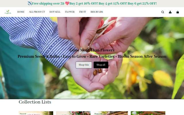Floaseeds storefront