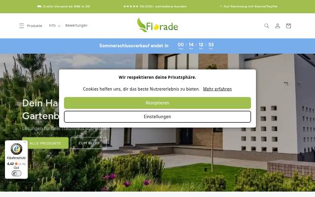 Florade.de storefront