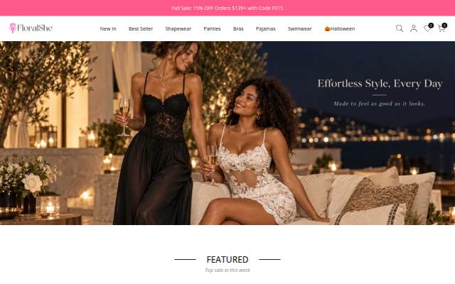 FloralShe storefront