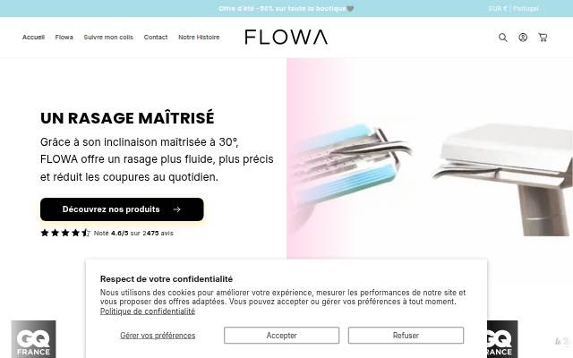 Flowa storefront