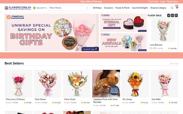 FlowerStore.ph storefront