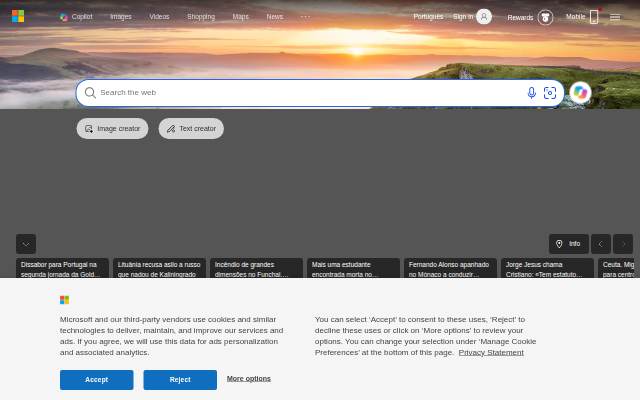 Pesquisa - Microsoft Bing storefront