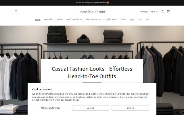 Vitrine de focusfashionshirt.com