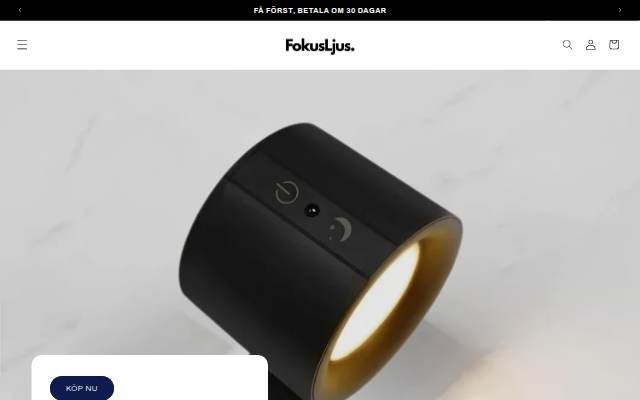 FokusLjus storefront