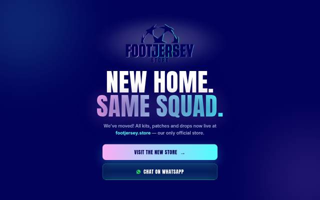 FootJersey Store storefront