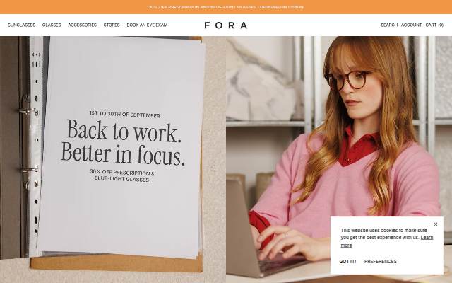 FORA storefront