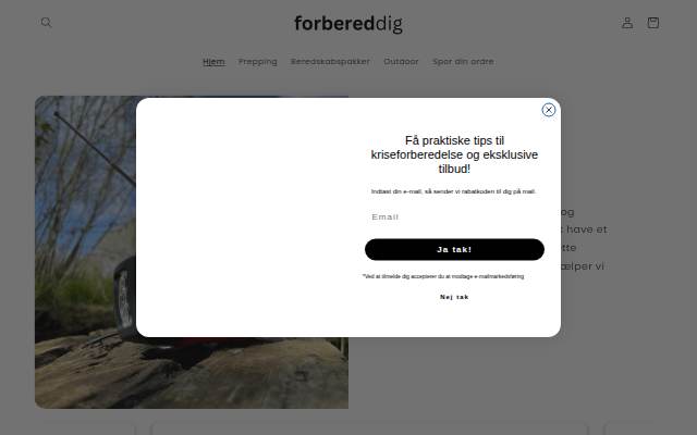 Forbered Dig storefront