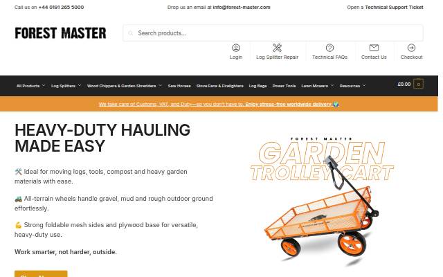 Forest Master storefront