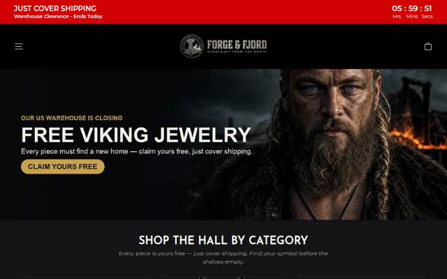 Forge &amp; Fjord storefront