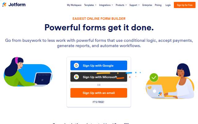 Jotform: Free Online Form Builder storefront