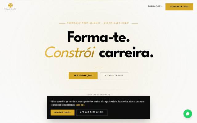 Startseite von Formações OE