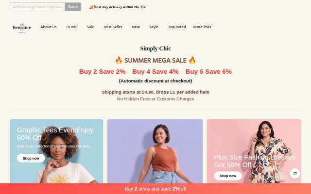 FormAtire storefront