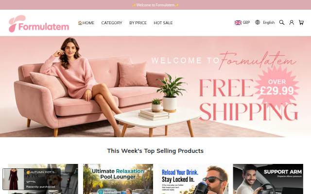 Formulatem storefront