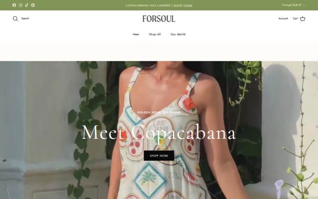 Forsoul The Label storefront